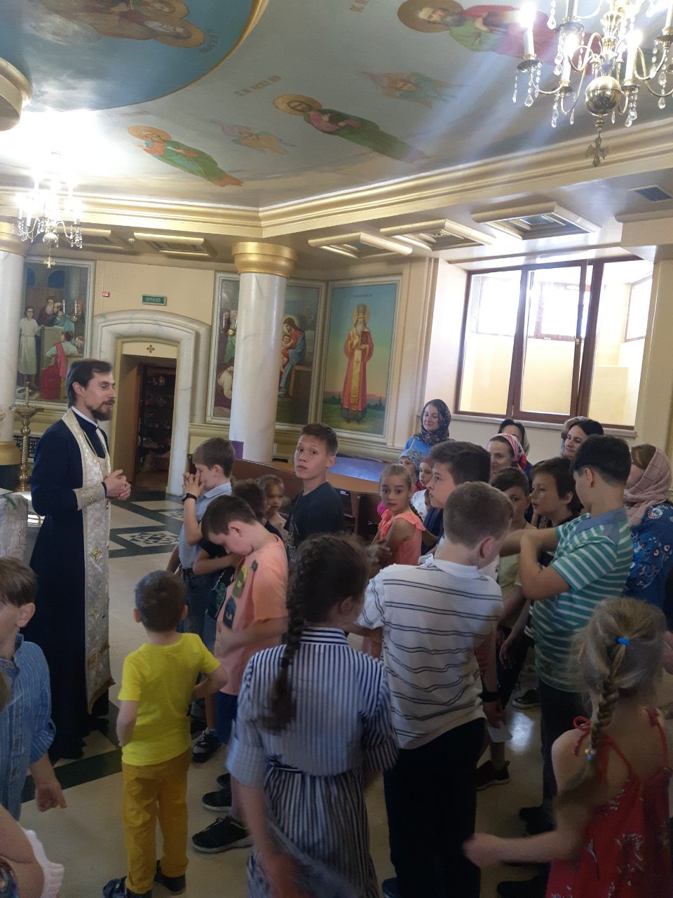 Начало каникул в воскесной школе, 2019г.