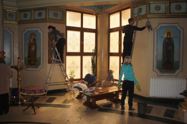 Уборка перед пасхой 2015