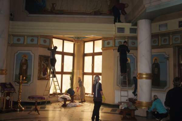 Уборка перед пасхой 2015