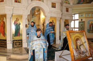 Чудотворная икона “Казанской” Божией матери из с. Хохитва прибыла в Храм Рождества Христова на Оболони