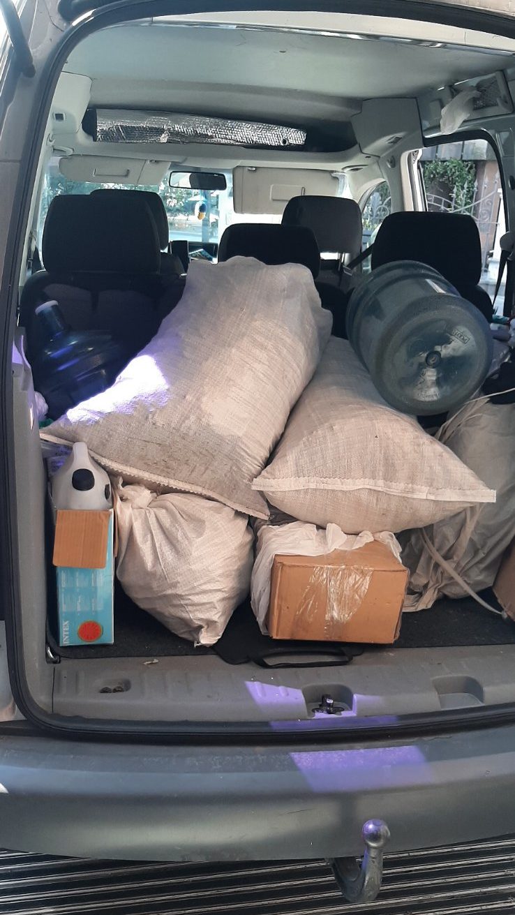 Передано огарки для окопних свічок